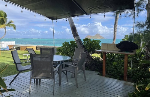 Lanikai House | Relax at Lanikai Ocean Front Duplex with Private Beach Access