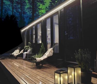 Kolari Ski Chalet | Cozy HILLA Minimökki: Sauna, Fireplace, and Pet Friendly
