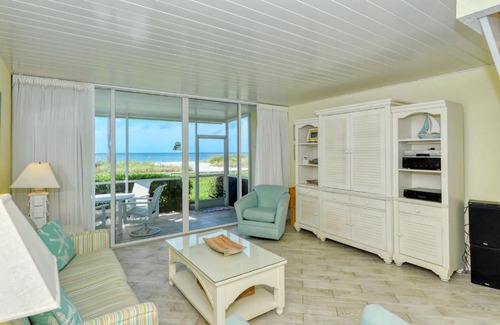 Longboat Key Apartment | Relax at LaPlaya 105B: Balcony Views & Dolphin Sightings