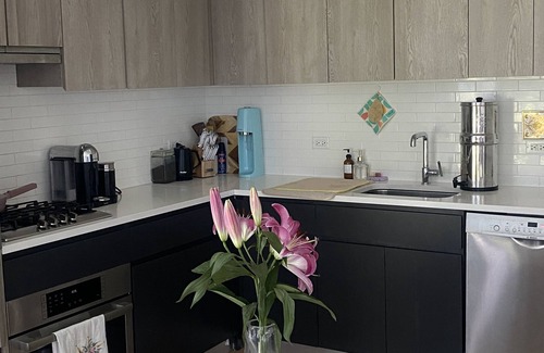 Gowanus Apartment | Bright Alcove Studio in Luxury Doorman Building