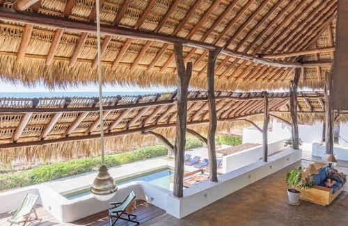 Mexican Riviera House | Large beach house sleeps 12, steps from the world-famous Saladita surf break.