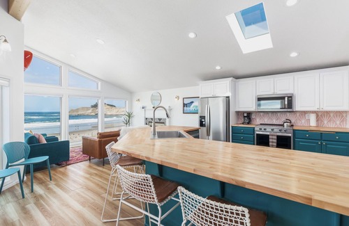 Pacific City House | Beachfront Haven with Ocean Views and Spa Amenities