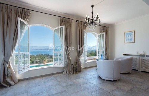 Kassiopi Villa | Inviting Family Villa with Ocean View in Kassiopi