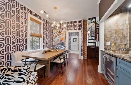 Midtown House | Spacious Home with Patio, Fire Pit & Chef's Kitchen