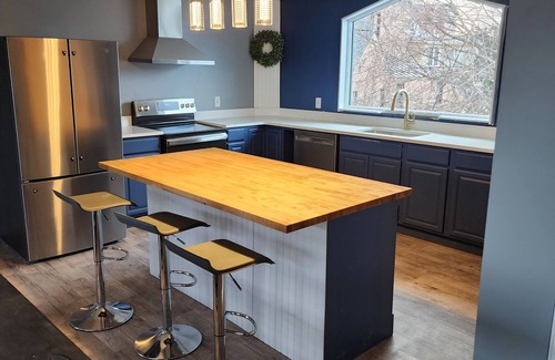 Waterville Apartment | Modern Open Concept Apartment in Downtown Waterville