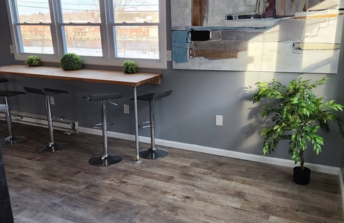 Waterville Apartment | Modern Open Concept Apartment in Downtown Waterville