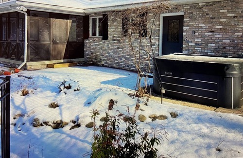 Three Oaks House | Large pool, hot tub, 5 BR, fire pit, playground; 8 min to Three Oaks & Beach
