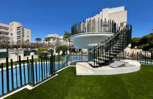 Playa de San Juan Apartment | Relaxed Terrace with Golf Views and Family-Friendly Amenities