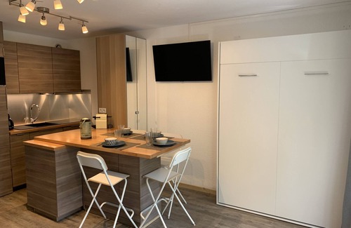 Barcelonnette Apartment | Spacious Studio with Garden, Pool & Spa Amenities