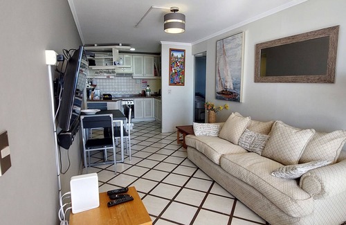 Concon Apartment | Large terrace in first line, Playa Amarilla