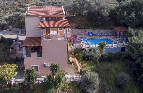 Stalos Villa | Stalos Villa with Private Pool & Ocean Views Await You