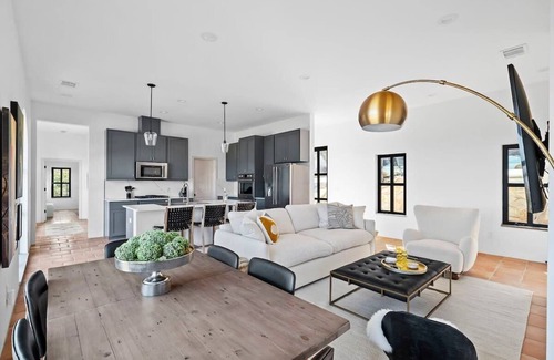 Spicewood Villa | Discover Las Luces Village: Retreat with Pool & Hot Tub