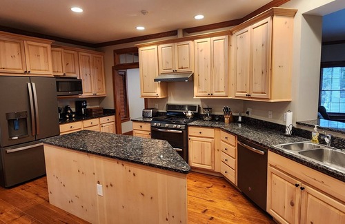 Center Conway House | Beautiful Lakefront Retreat with Game Room & Outdoor Kitchen