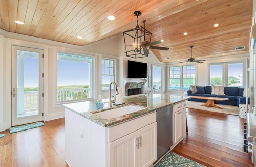 Tybee Island House | Oceanfront Haven with Private Pool & Covered Porches