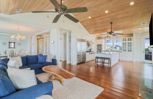 Tybee Island House | Oceanfront Haven with Private Pool & Covered Porches