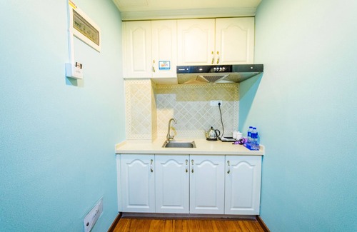 Panyu Hotel | Top-Rated Lavender Apartment - Wanda Branch with Kitchen & More