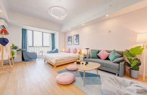 Panyu Hotel | Top-Rated Lavender Apartment - Wanda Branch with Kitchen & More