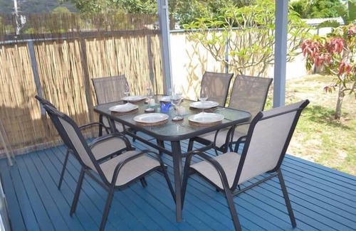 Patonga Cottage | Pet-Friendly Lavender Cottage Patonga with Ocean View Pool