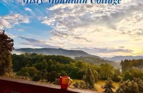 Weaverville House | Inviting Lazy Bear Cottage with Hot Tub & Mountain Views