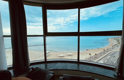 Haifa Apartment | Discover LBA Haifa: Poolside Bliss with Ocean Views