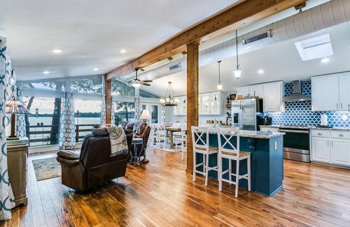 Granite Shoals House | LBJ Lakefront Retreat with Private Dock & Scenic Sunsets