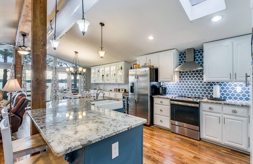 Granite Shoals House | LBJ Lakefront Retreat with Private Dock & Scenic Sunsets