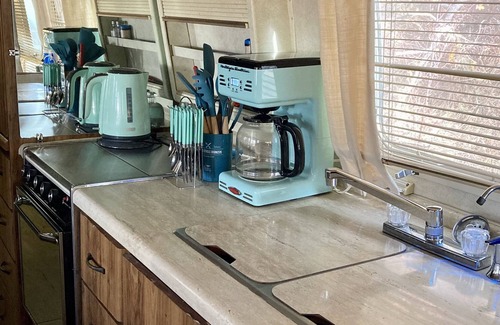 Cascade-Chipita Park House | LD5 Vintage Airstream Camper with Private Patio and Hot Tub!