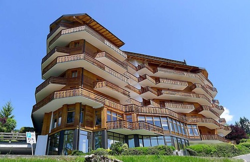 Villars-sur-Ollon Apartment | Elegant Lake View Retreat at Le Bristol A16 by Interhome