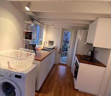 Vickan Apartment | Relax at Le Chalet Onsala with Hot Tub & Family Amenities