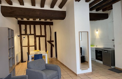 Auxerre Apartment | Modern City View Apartment with Kitchen & Breakfast Options