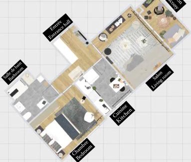 Sablon Apartment | Guest Rated: 9.4 - Le cocon Blånc Metz with Private Parking