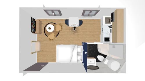 Centre Ville Apartment | Le Deep Blue: Historic Centre with WiFi & Easy Parking