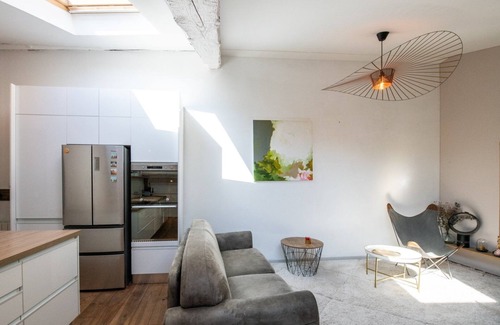 Terreaux - Bat d'argent Apartment | Discover Le Mansart: Spacious Apartment with Kitchen & Breakfast