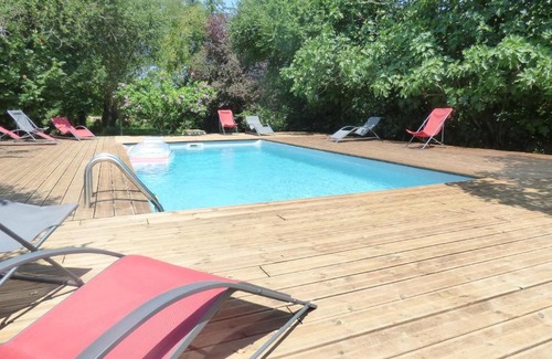 Bassanne House | Experience Comfort at Le Moulin de Flaujague with Pool & Hot Tub