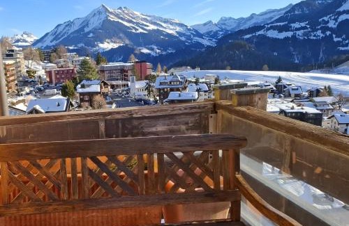 Leysin Apartment | Le Nid d'aigle apt Leysin centre avec forfait piscine sauna jacuzzi en option