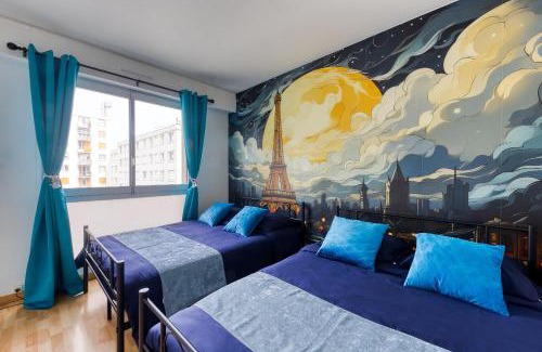 Vanves Apartment | Le Palais des Secrets - 10 minutes de Paris - Balcon