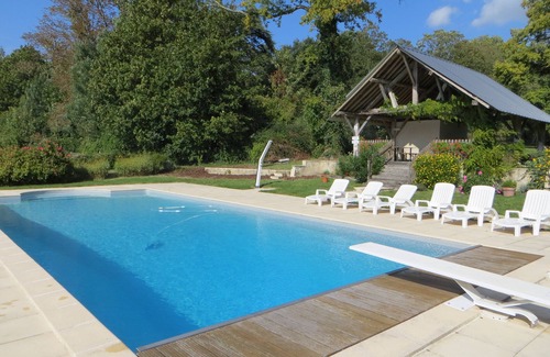Neuille Cottage | Exquisite Cottage "Le Pressoir" with Pool and Ocean Views