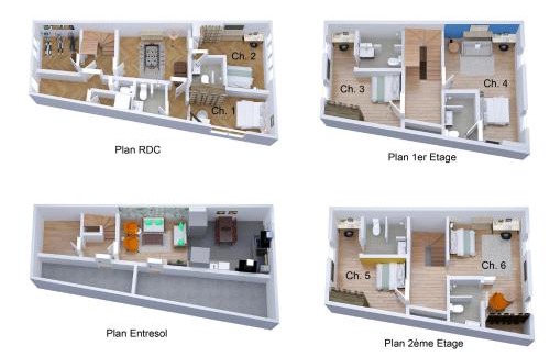 Roubaix House | Le Relais de la Poste Roubaix 6ch 6 sdb, 12 pers Centre Fibre