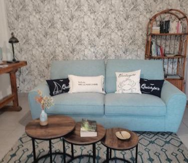 Plonevez-du-Faou House | Relaxing Oceanfront Escape at Le Roc'h Mousse Gîte