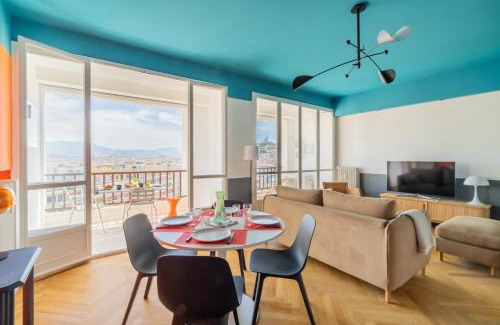 Hotel-de-Ville Apartment | Le Skyline - Family-Friendly Apartment with Terrace in Marseille