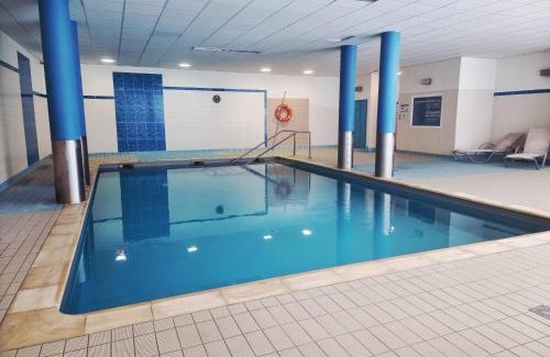 La Feclaz Apartment | Inviting Studio Le Tétras with Pool and Spa Amenities