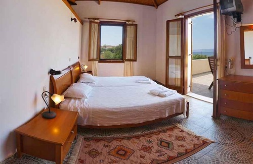 Mithimna Apartment | Discover Eftalou Olive Grove: Oceanfront & Pet Friendly Stay