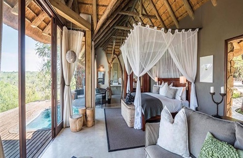 Thorny Bush Game Reserve Cabin | Elegant Leopard Hills: 5-Star Retreat with Spa & Pool