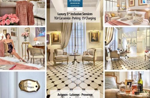 Avignon City Centre Apartment | LES ANGES DELUXE: 5-Star Romantic Retreat with Pool & Dining