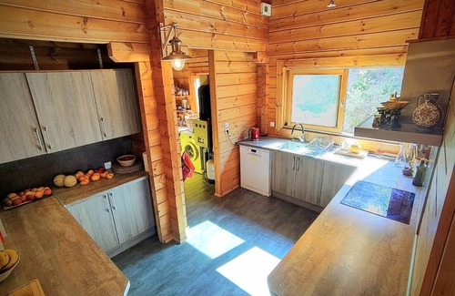 Portel-des-Corbieres House | Les Cigales : Magnifique Maison en Bois Avec Piscine ! Idéal Pour les Familles