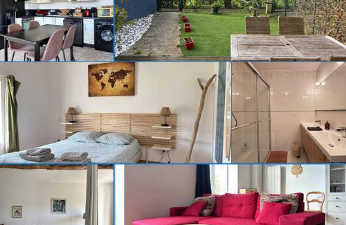 Commes Apartment | Bright Duplex with Garden Near Omaha Beach & Bayeux