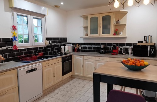 Gonneville-le-Theil House | Discover Les Hortensias: Family-Friendly Home with Garden