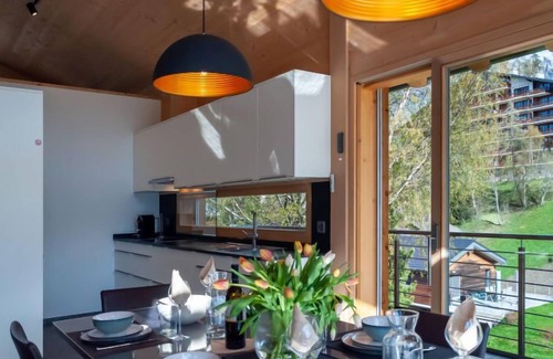 Saint-Pierre-de-Clages House | Discover Les Penguins by Interhome: Lake View & Spa Retreat