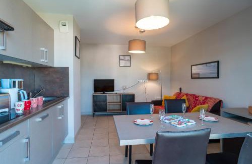 Concarneau Apartment | Ocean View at Les Thermes 532 with Shared Pool Access