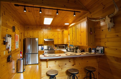 Ferguson Cabin | Adventure Awaits: Rustic Retreat with Hot Tub & Games